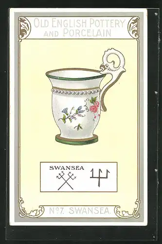 AK Swansea, No. 7, Old English Pottery and Porcelain, Teetasse