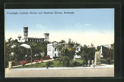 AK Bermuda, Cenotaph, Custom House and Sessions House