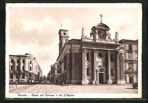 AK Taranto, Chiesa del Carmine e Via d`Aquino
