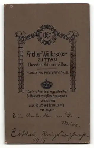 Fotografie H. Walbrecker, Zittau, Portrait Frau in weisser Bluse