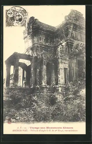 AK Angkor-Wat, Pérstyle d`angle S.-O. du Ier Étage...