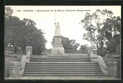 AK Perth, Monument de la Reine Victoria at Kings-Park, Denkmal