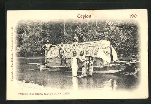 AK Ratuapura Lake, Women Bathing, Hausboot