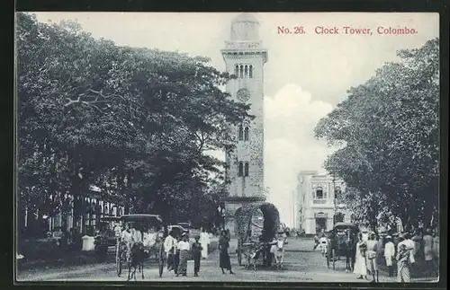 AK Colombo, Clock Tower und geschäftiges Treiben