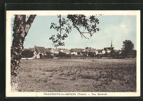 AK Villeneuve-les-Genets, Vue Generale