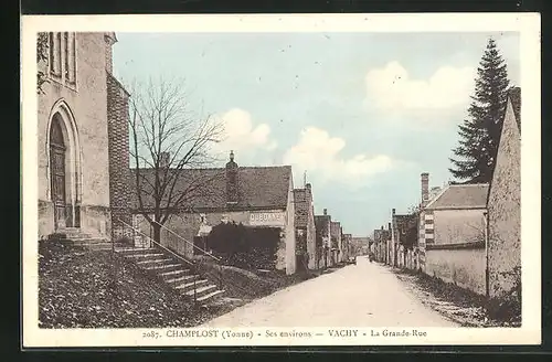 AK Champlost-Vachy, La Grande-Rue