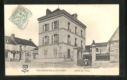 AK Villeneuve-la-Guyard, Hotel de ville