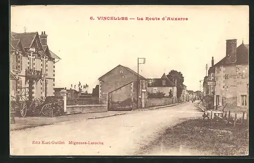 AK Vincelles, La Route d`Auxerre