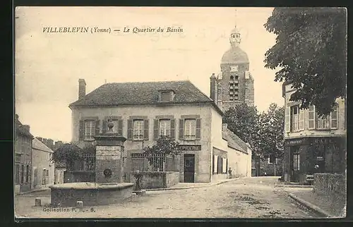 AK Villeblevin, Le Quartier du Bassin