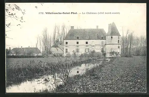 AK Villefranche-Saint-Phal, Le Chateau, côté nord-ouest