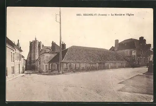 AK Seignelay, Le Marche et l`Eglise