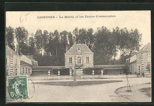 AK Migennes, La Mairie et les Ècoles Communales