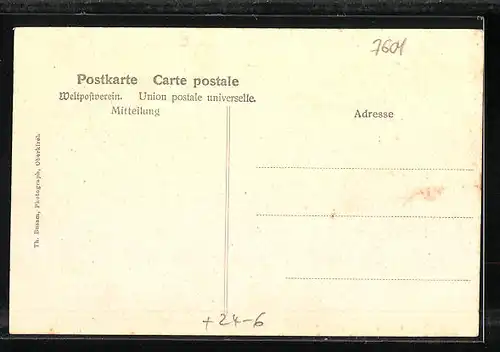 AK Appenweier, Verheerungen am Bahnhof durch das Unwetter 1905