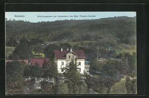 AK Kandern, Erholungsheim der Schwestern des Bad. Frauen-Vereins