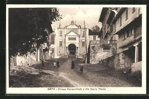 AK Orta, Chiesa Parrocchiale e Via Sacro Monte