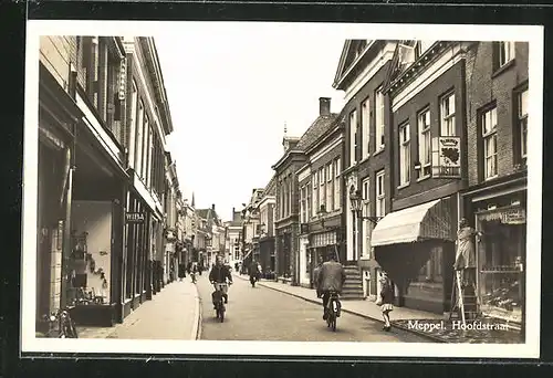 AK Meppel, Radfahrer in der Hoofdstraat