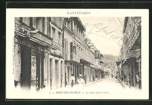 AK Fort-de-France, La Rue Saint-Louis