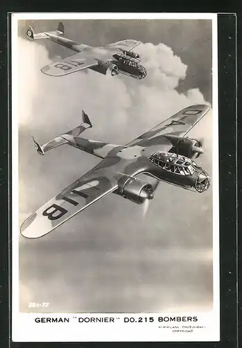 AK German Dornier Do. 215 Bombers