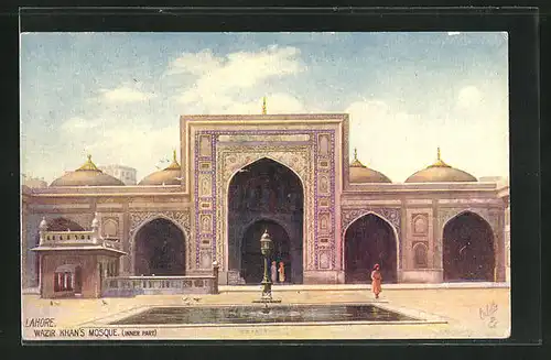 Künstler-AK Lahore, Wazir Khan's Mosque
