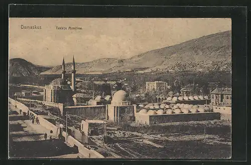 AK Damaskus, Blick auf die Tekkije Moschee