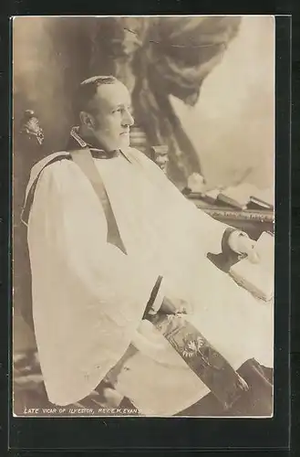 AK Late Vicar of Ilkeston, Rev. E.M. Evans