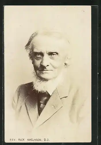 AK Reverend Alex MacClaren, D. D., Halbportrait des Geistlichen