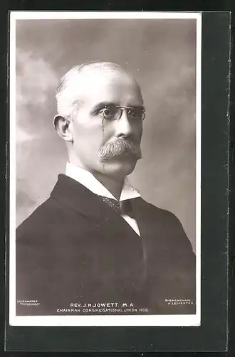 AK Portrait Rev. J. H. Jowett M. A., Chairman Congregational Union 1906
