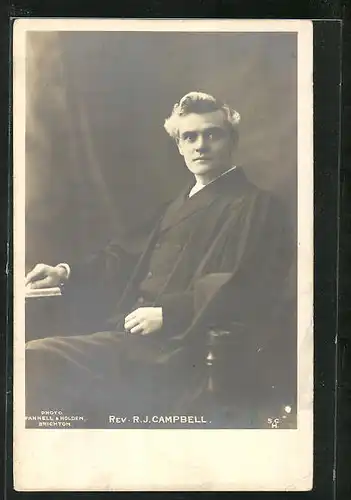 AK Portrait des Geistlichen Rev. R. J. Campbell