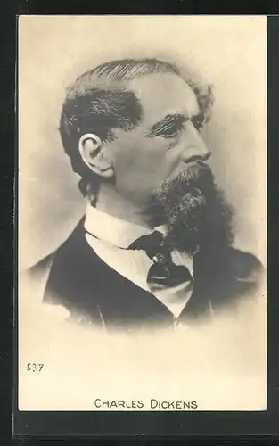 AK Portrait des Schriftstellers Charles Dickens