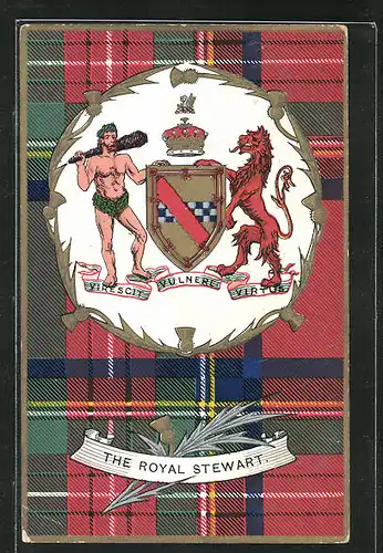 AK The Royal Stewart, Wappen