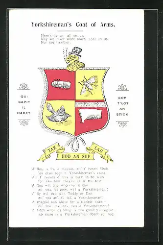 AK Yorkshire, Yorkshireman`s Coat of Arms, Tak hod an sup lad, Wappen