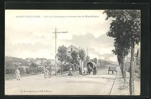 AK Rosny-sous-Bois, Rue de Fonteney et avenue de la Republique
