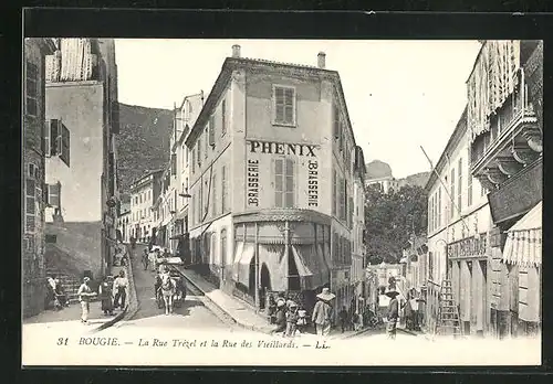 AK Bougie, La Rue Trezel et la Rue des Vieillards