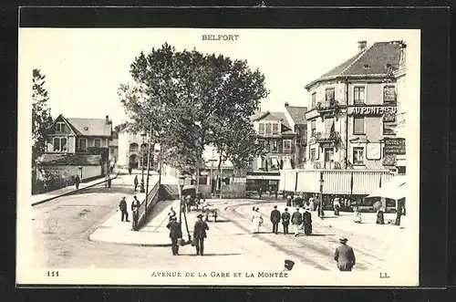 AK Belfort, Avenue de la Gare et la Montee