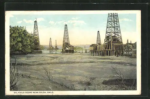 AK Tulsa, OK, Oil Field Scene