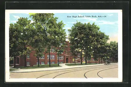 Künstler-AK Little Rock, AR, New High School