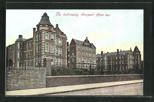 Künstler-AK Newport, MT, The Infirmary