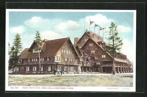 AK Yellowstone Park, WY, Hotel-Restaurant Old Faithful Inn