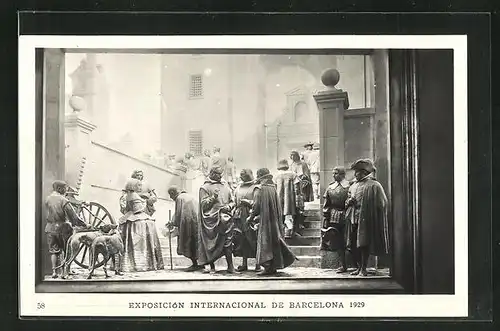 AK Barcelona, Exposicion Internacional 1929, Palacio Nacional, Quevedo teatrino