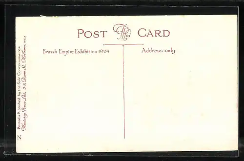 AK London, British Empire Exhibition 1924, Malaya from the Lake