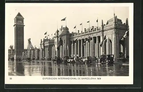 AK Barcelona, Exposicion 1929, Palacio de Communicaciones