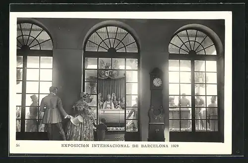 AK Barcelona, Esposicion Internacional 1929, Palacio Nacional, Primer Ferrocarril de Espana (teatrino)