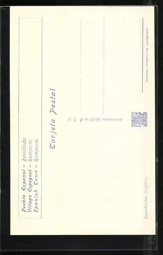 AK Barcelona, Exposicion Internacional 1929, Pueblo Espanol, Davallada