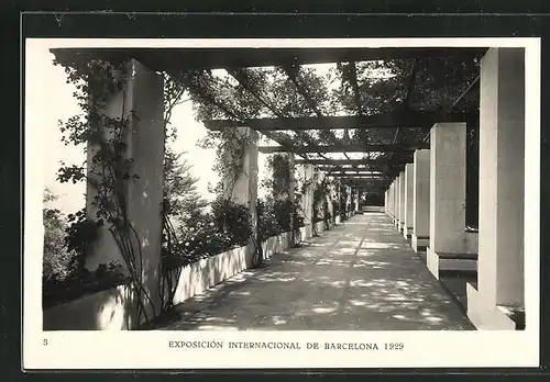 AK Barcelona, Exposicion Internacional, Ausstellung-La Rosaleda