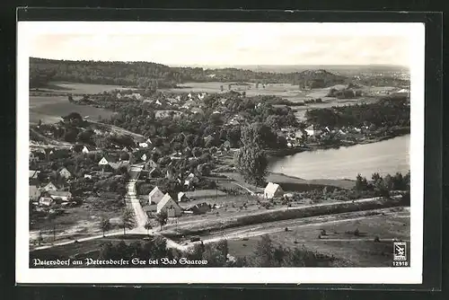 AK Petersdorf, Panorama mit Petersdorfer See