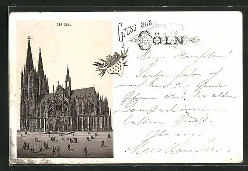 Vorläufer-AK Cöln, 1904, Der Dom