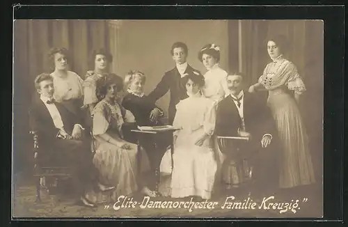 AK Elite-Damenorchester Familie Kreuzig
