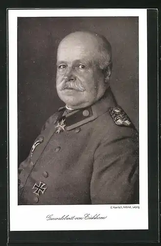 AK Porträt Generaloberts von Eichhorn