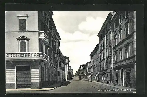 AK Ancona, Blick in den Corso Tripoli