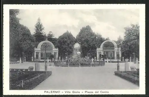 AK Palermo, Villa Giulia, Piazza del Centro